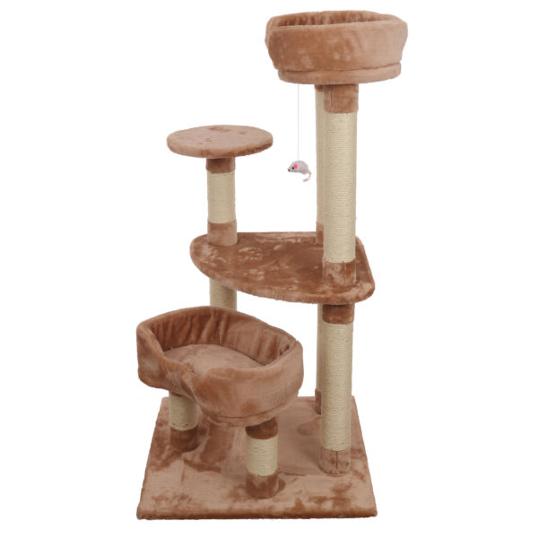 Plush Palace 5-level cat furniture tree