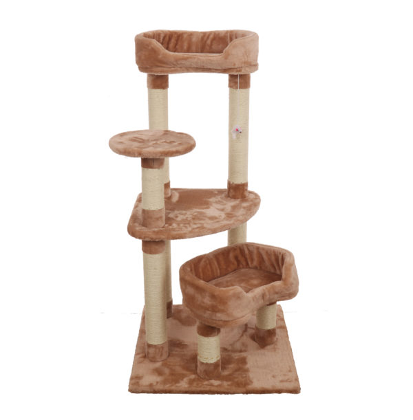 Plush Palace 5-level cat furniture tree